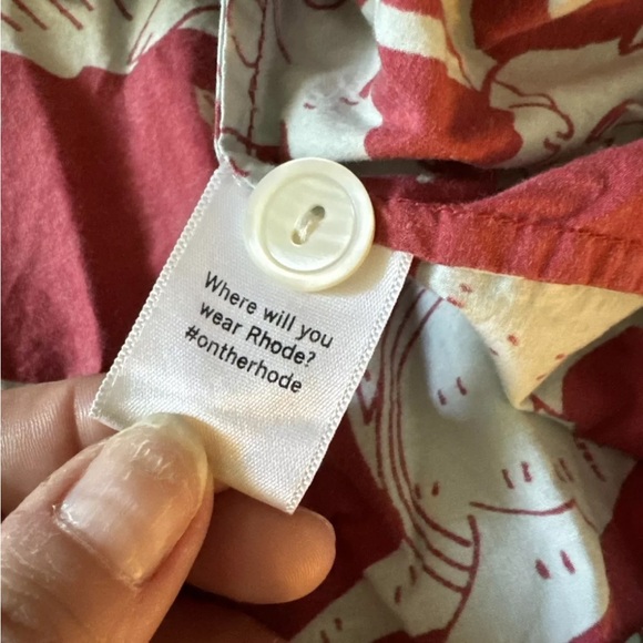 RHODE Berto Neoclassical Pajama Set Top And Pants Size Small - Picture 11 of 11